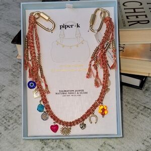 Piper Gold and Colorful Charm Necklace